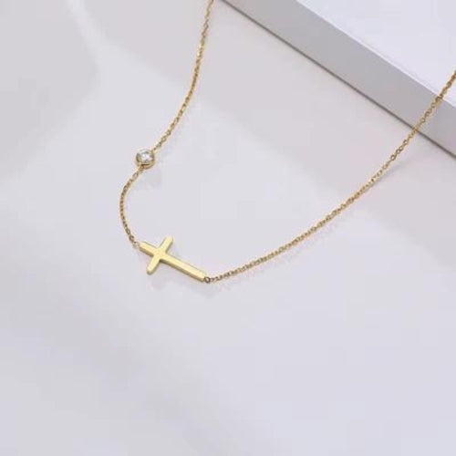Faith based cross necklace Jesus