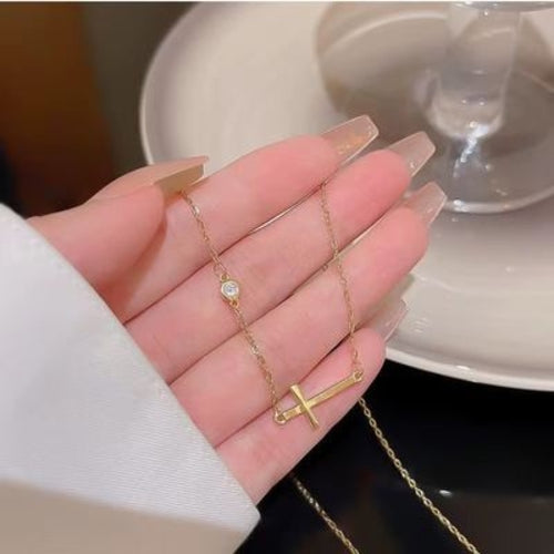 Faith based cross necklace Jesus